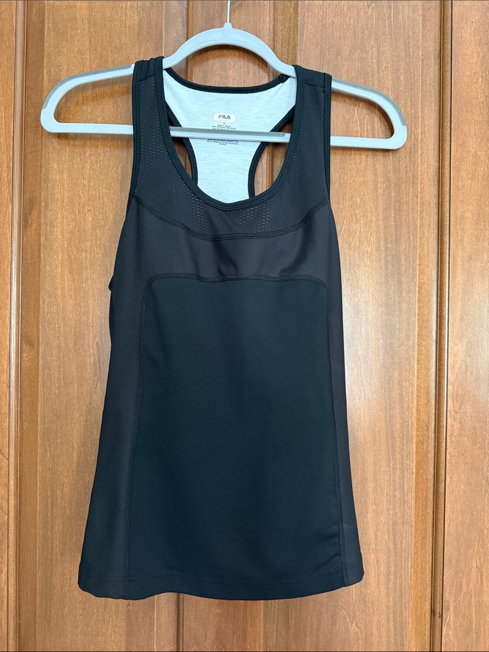 Fila Black Racerback Performance Tank Top